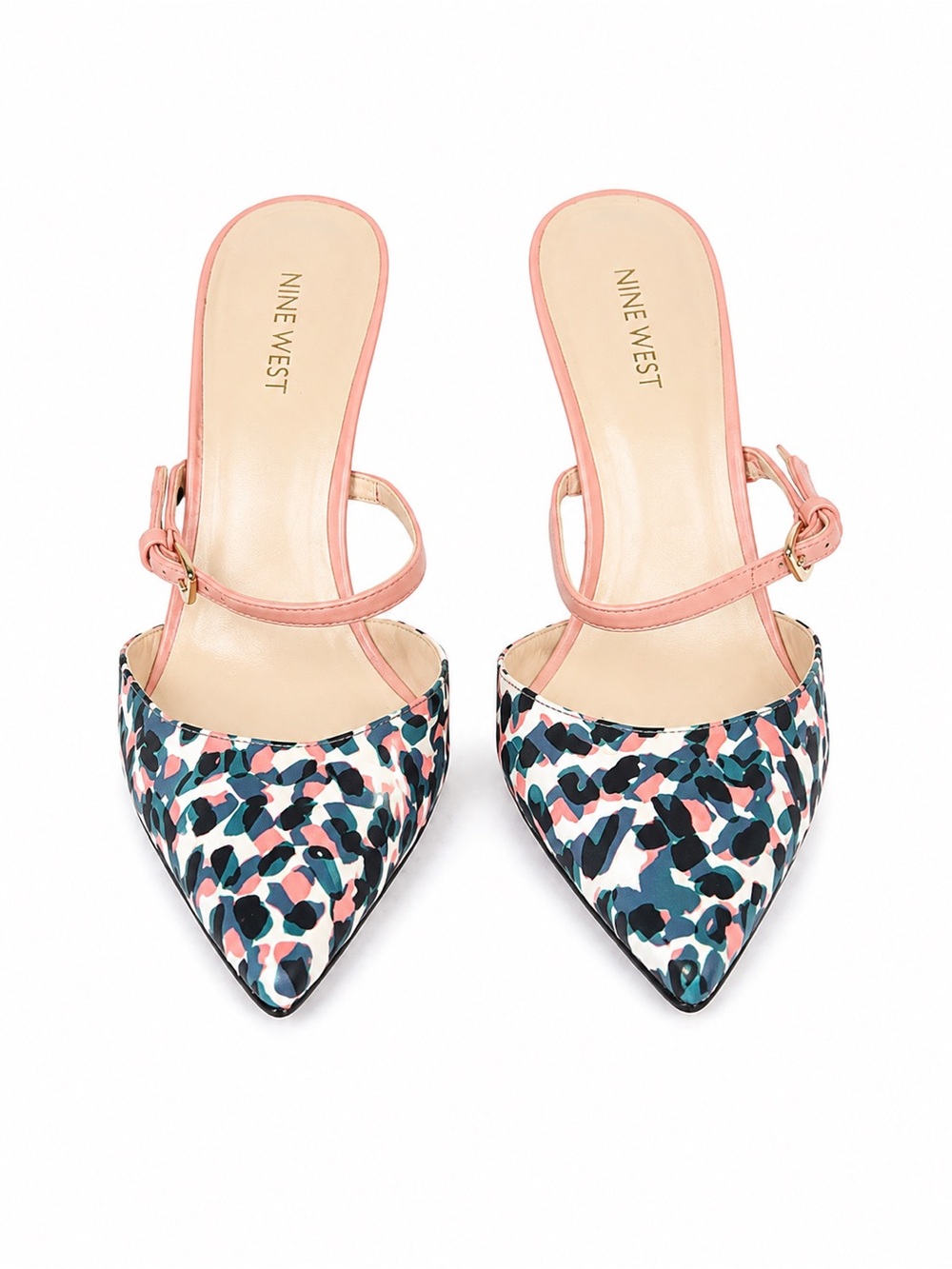 Nine West Multicolor Pointed Toe Slip-On Heels Pumps 7.5